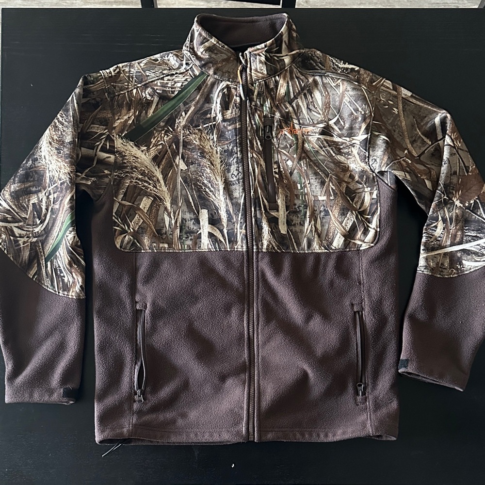 Habit x Realtree Men's Vintage Camouflage Field Jacket Full Zip